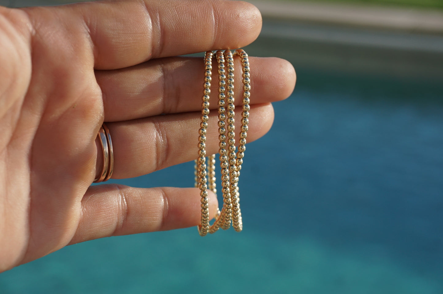 14k Gold Bubble bracelet