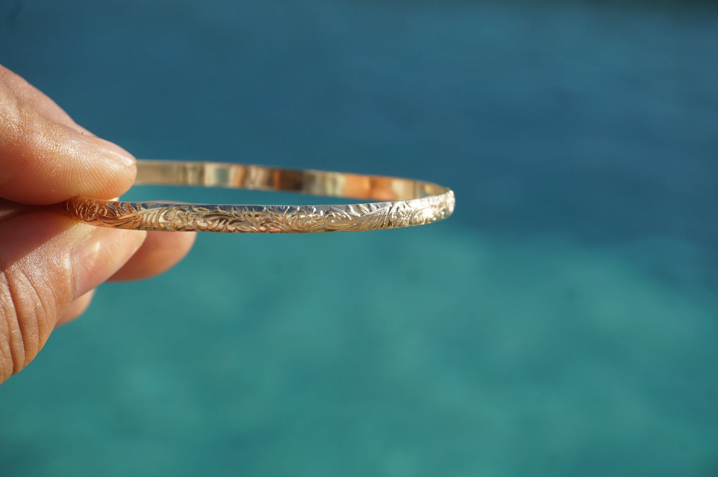 14k Flower Cuff