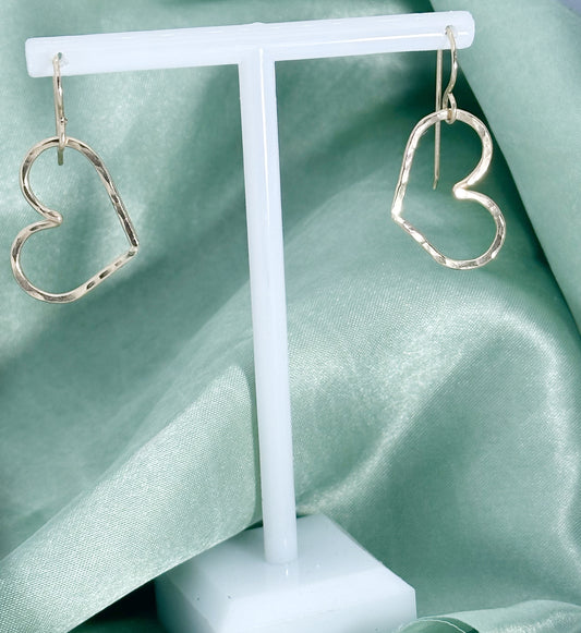 Heart of gold earrings