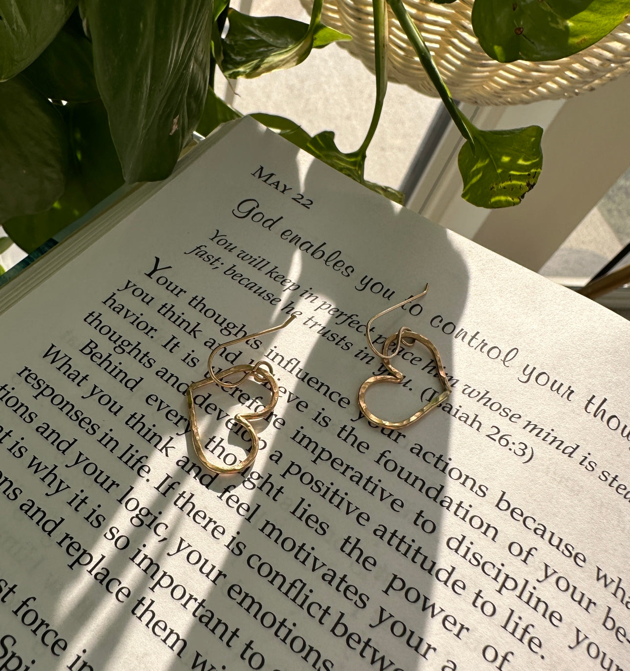 Heart of gold earrings