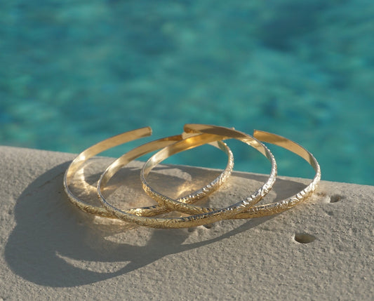 14k Flower Cuff
