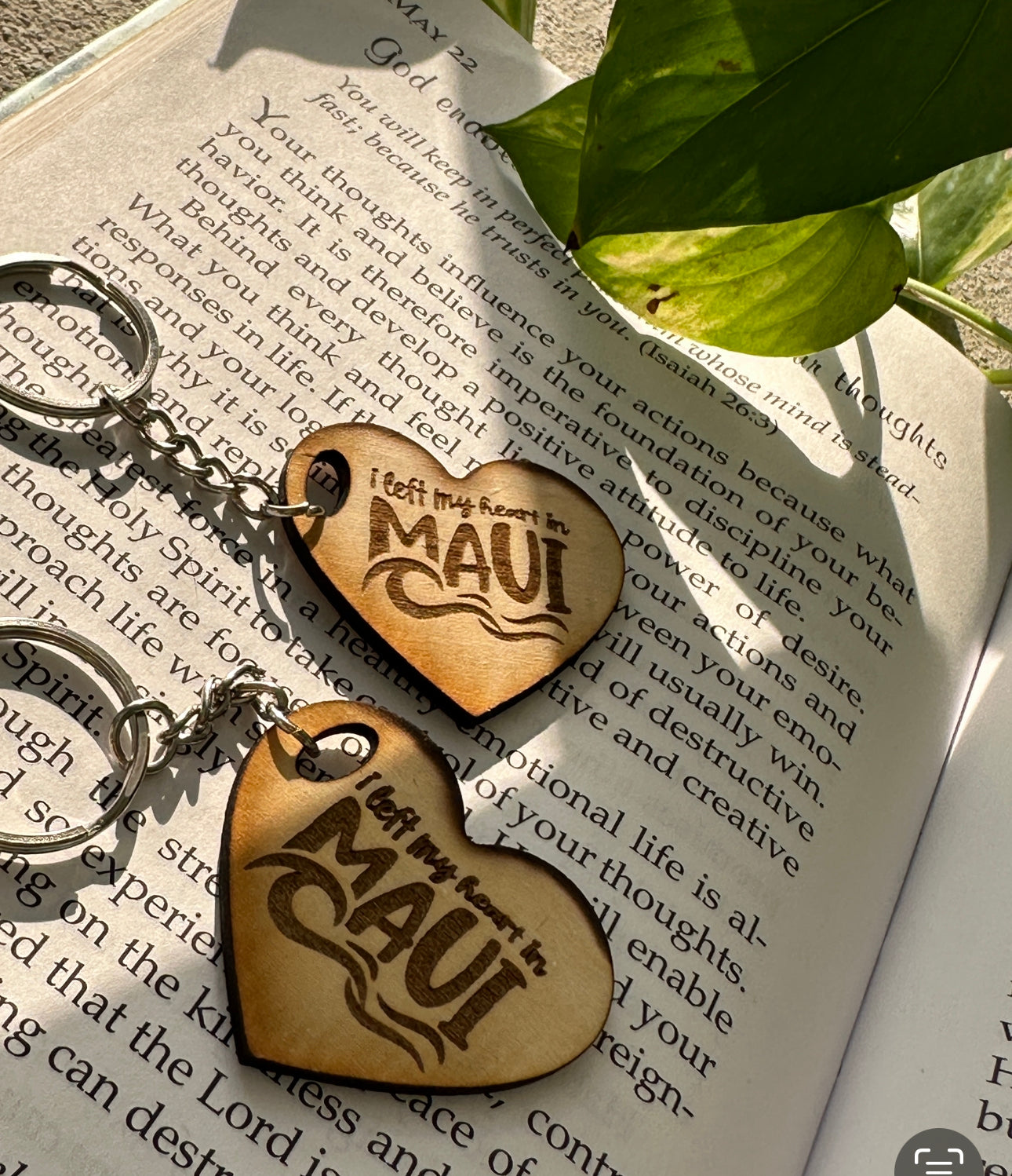 I left my heart in Hawaii keychain