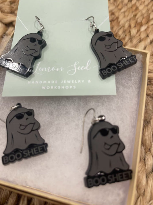 Boo Sheet Earrings