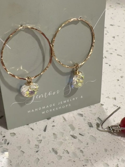 Sun catcher earrings